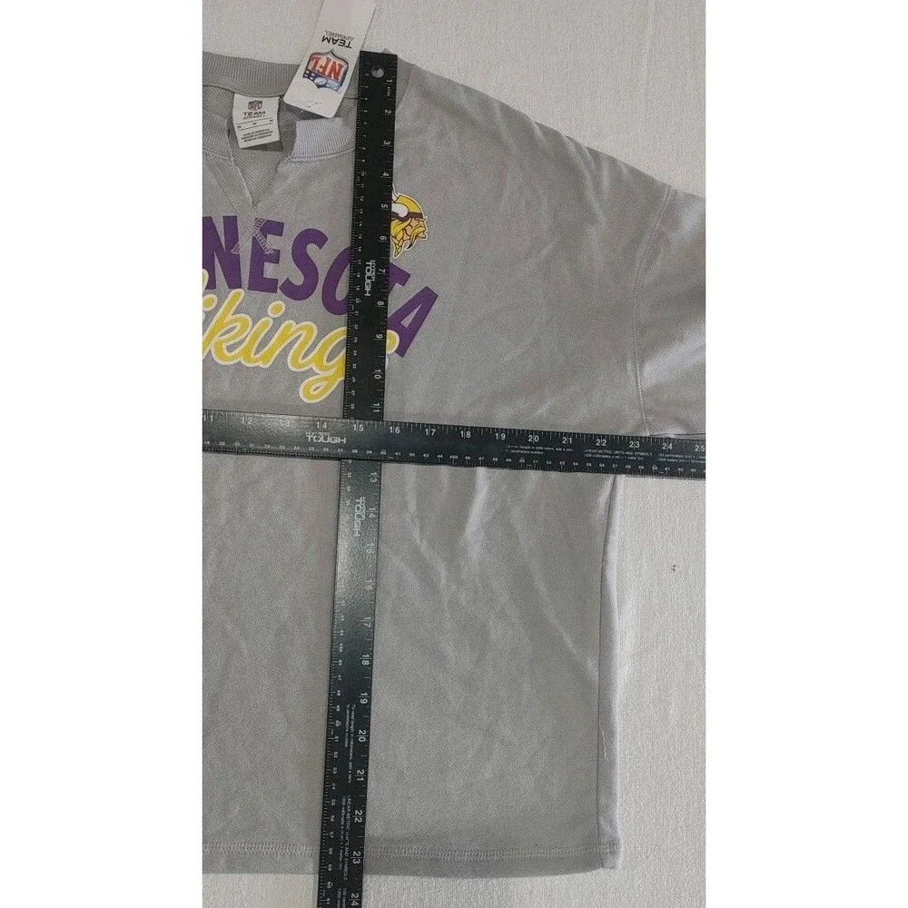 Minnesota  Vikings NFL Team Apparel Women's Lightweight Sweatshirt Size Medium